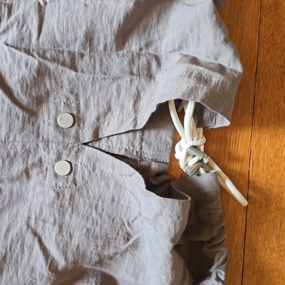 AllSaints, Calla Fishtail Parka Jacket Coat, Gray, EUC, Women's M - Picture 12 of 16